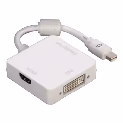 Hama mini DisplayPort - DVI/DisplayPort/HDMI, Blanc