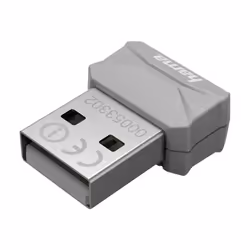 Hama 00053302, Sans fil, USB, WLAN, Wi-Fi 4 (802.11n), 150 Mbit/s, Gris