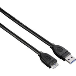 Hama 0.75m USB 3.0 A/USB 3.0 Micro B m/m câble USB 0,75 m USB 3.2 Gen 1 (3.1 Gen 1) USB A Micro-USB B Noir