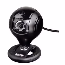 Hama 00053950, 1,3 MP, 1280 x 1024 pixels, 720p, 1280 x 1024 pixels, USB 2.0, Noir