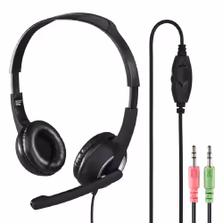 Hama Essential HS 300, Avec fil, Appels/Musique, 20 - 20000 Hz, 136 g, Casque, Gris