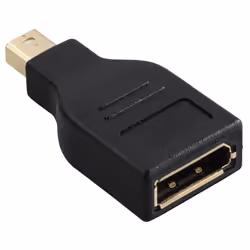 Hama 00054548, Mini DisplayPort, DisplayPort, Noir
