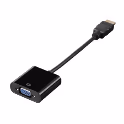 Hama 00054569, HDMI Type A (Standard), VGA (D-Sub) + 3,5 mm, Mâle, Femelle, Or, Noir