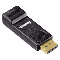Hama 00054586, DisplayPort M, HDMI FM, Noir