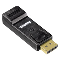 Hama 00054586 changeur de genre de câble DisplayPort M HDMI FM Noir