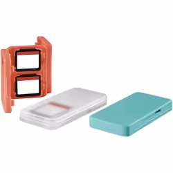 Hama 00054693, Valise de transport, Nintendo Switch, Bleu, Rouge, Transparent, 3 pièce(s), Plastique