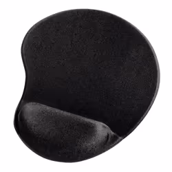 Hama Ergonomic, Noir, Monochromatique, Repose-poignets, Base antidérapante