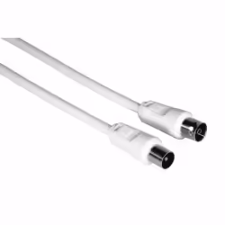 Hama 00056523, 1,5 m, Coaxial, Coaxial, Blanc