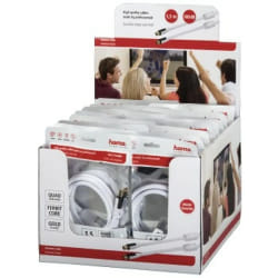 Hama 1.5m, 2xCoax câble coaxial 1,5 m Blanc