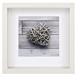 Hama Scala, Panneaux MDF, Blanc, Cadre pour une seule photo, 15 x 15 cm, Carré, Réfléchissant