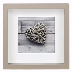 Hama Scala, Panneaux MDF, Taupe, Cadre pour une seule photo, 15 x 15 cm, Carré, Réfléchissant