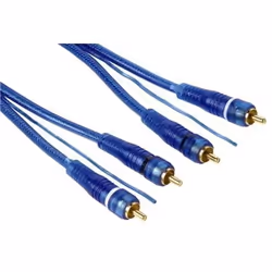 Hama 00062417, Mâle, 2 x RCA, Mâle, 5 m, Bleu