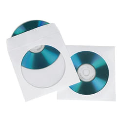 Hama CD-ROM Paper Sleeves 50, White 50 disques Blanc