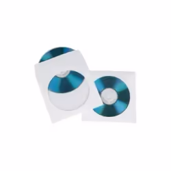Hama 00062672, Housse, 1 disques, Blanc, Papier, 120 mm, Résistant aux rayures