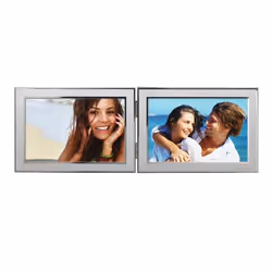 Hama Philadelphia, Multi cadre, Aluminium, Argent, Table, Mur, 10 x 15 cm, Rectangulaire