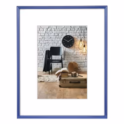 Hama 4007249663054, Cadre pour une seule photo, Verre, Plastique, Bleu, 10 x 15 cm, Rectangulaire, 120 mm