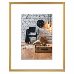 Hama Sevilla Décor, Cadre pour une seule photo, Plastique, Or, Mat, Table, Mur, 10 x 15 cm