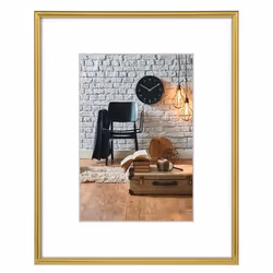 Hama Sevilla Décor, Cadre pour une seule photo, Verre, Plastique, Or, Mat, Mur, 20 x 28 cm