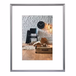 Hama Sevilla Décor, Cadre pour une seule photo, Plastique, Argent, Mat, Mur, 13 x 18 cm