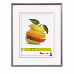 Hama 00066442, Plastique, Argent, Cadre pour une seule photo, Mat, Mur, 40 x 60 cm