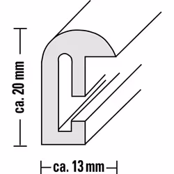 Hama 00066442 Argent Cadre pour une seule photo