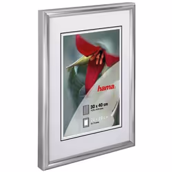 Hama Sevilla Décor, Plastique, Argent, Cadre pour une seule photo, 50 x 70 cm, Rectangulaire, Réfléchissant