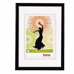 Hama Madrid, Cadre pour une seule photo, Plastique, Noir, 15 x 20 cm, Rectangulaire, Réfléchissant