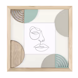 Hama Valle, Bois, Cadre pour une seule photo, Table, 10 x 10 cm, Carré, 1 pièce(s)