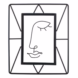 Hama Flint, Verre, Métal, Noir, Cadre pour une seule photo, Mat, 10 x 15 cm, Rectangulaire