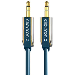 ClickTronic 1.5m MP3 Audio câble audio 1,5 m 3,5mm Bleu