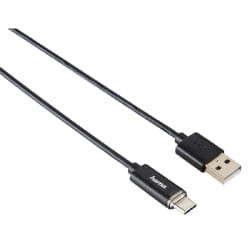 Hama 00074255 câble USB 1 m USB 2.0 USB A USB C Noir