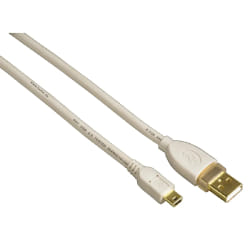 Hama USB 2.0 Connecting Cable, 1.8m câble USB 1,8 m USB A Mini-USB B Blanc