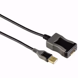 Hama USB 2.0 Extension, 5 m, USB A, USB A, Noir