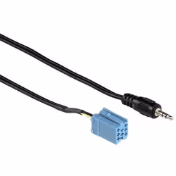 Hama AUX IN Adapter for Becker/Blaupunkt/VDO, 3,5mm, 1,2 m, Noir