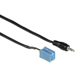 Hama AUX IN Adapter for Becker/Blaupunkt/VDO câble audio 1,2 m 3,5mm Noir