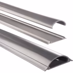 Hama Cable Duct, semicircular, 100/2.1 cm, silver, 90 x 100 x 21 mm