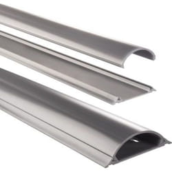 Hama Cable Duct, semicircular, 100/2.1 cm, silver