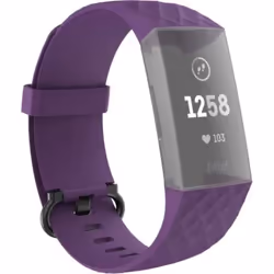 Hama 00086220, Bande, Tracker d’activité, Violet, Fitbit, Charge 3/4, Polyuréthane thermoplastique (TPU)