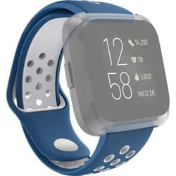 Hama 00086227 accessoire intelligent à porter sur soi Bande Bleu, Gris Silicone