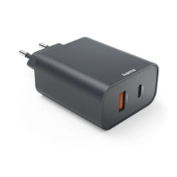 Hama 00086444 chargeur d'appareils mobiles Smartphone, Tablette Gris Secteur Charge rapide Intérieure