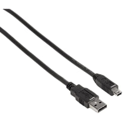 Hama USB 2.0 Connection Cable, 1.8m câble USB 1,8 m USB A Mini-USB B Noir