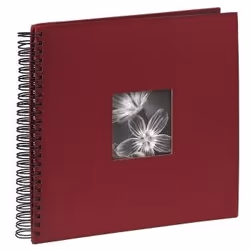 Hama Spiral Album "Fine Art", burgundy, 34x32/50, Rouge, 10 x 15, 13 x 18, 340 mm, 320 mm
