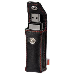 Hama USB Stick Case "Fashion", black logement pour clé USB Noir