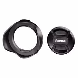 Hama Parasoleil avec bouchon d´objectif, 52 mm, 5,2 cm, Noir