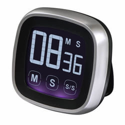 Hama Touch Minuteur numérique de cuisine Noir, Argent