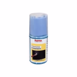 Hama 00095878, Pulvérisateur et chiffon sec de nettoyage d'équipement électronique, LCD/TFT/Plasma, 200 ml, Microfibre, Bleu