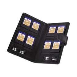 Hama "Vegas" f/ SD/microSD logement pour carte mémoire Koskin (cuir synthétique) Noir