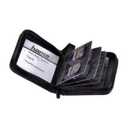 Hama Wallet 12 SD logement pour carte mémoire Koskin (cuir synthétique) Noir