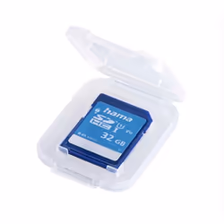 Hama 00095989 logement pour carte mémoire 1 cartes Polypropylène (PP) Transparent