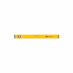 Surface jaune revêtue par poudre , précision de mesure en position normale 1 mm/m. Épaisseur: 1,3 mm.